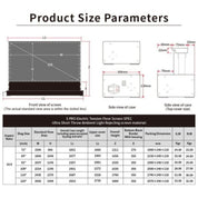 Vividstorm S Pro Electric Tension Floor Screen for UST Projector