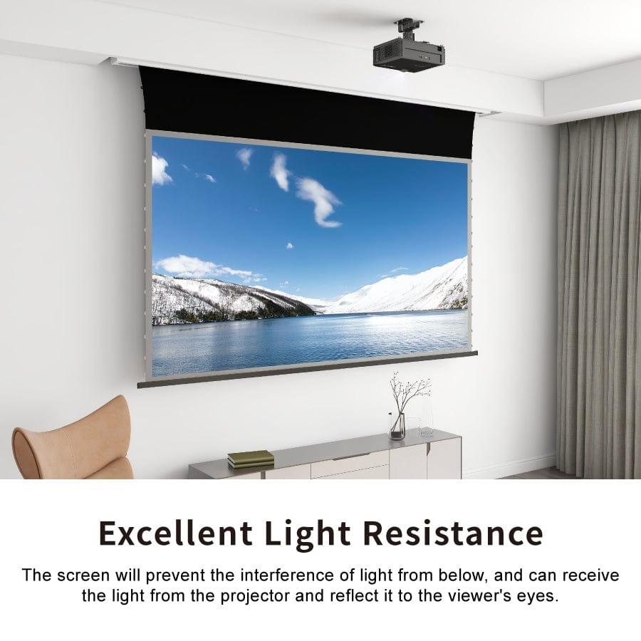 PRO A Slimline Tension Screen With Ultra short Throw Ambient Light Rejecting (For UST ALR Laser Projector Ceiling Mount Suspended)