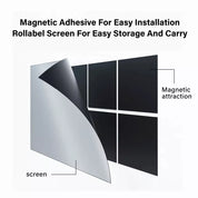 Fresnel Aura Series Magnetic Rollable Projection Screen For UST