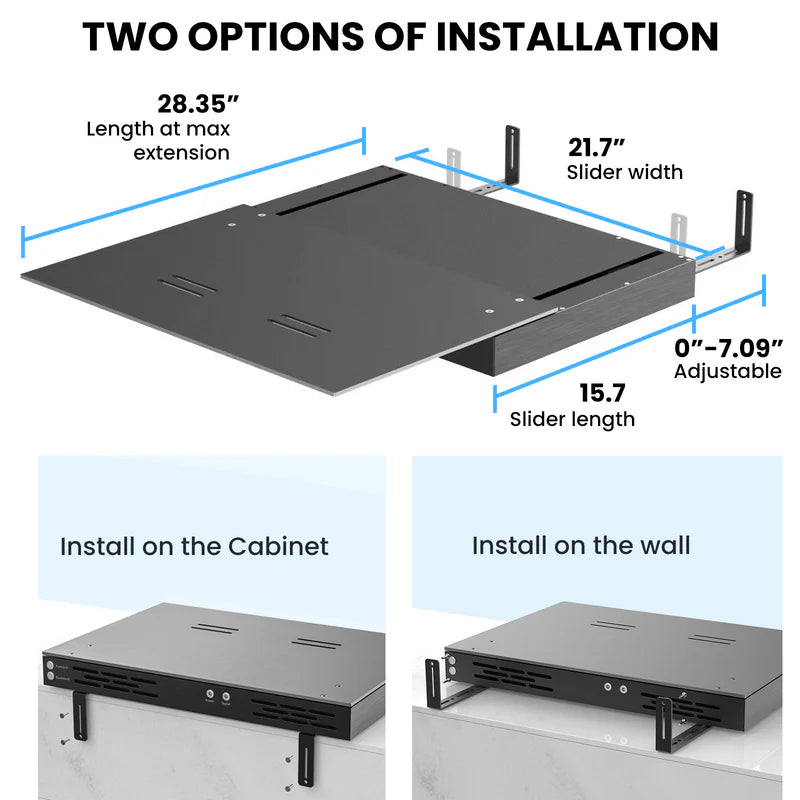 Motorized Slider Tray (Auto Extendable Shelf) – 150 Inch